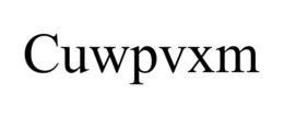 CUWPVXM trademark