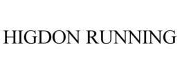 HIGDON RUNNING trademark