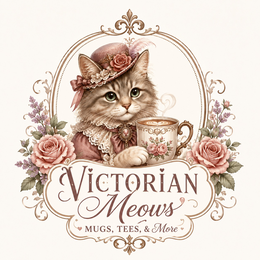 VICTORIAN MEOWS MUGS, TEES, & MORE trademark