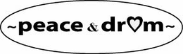 PEACE & DRUM trademark