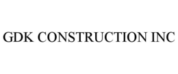 GDK CONSTRUCTION INC trademark