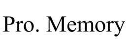 PRO. MEMORY trademark