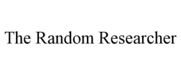 THE RANDOM RESEARCHER trademark
