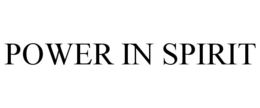 POWER IN SPIRIT trademark