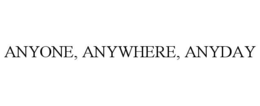 ANYONE, ANYWHERE, ANYDAY trademark