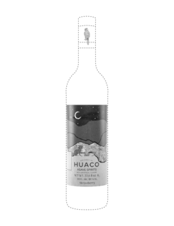 TUXCACUESCO JAL HUACO AGAVE SPIRITS WITH ARTIFICIAL FLAVOR NET WT. 33.8 FL OZ - 1L. 20% ALC. BY VOL. STRAWBERRY trademark