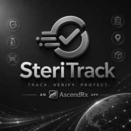 STERITRACK TRACK. VERIFY. PROTECT. AN ASCENDRX APP trademark