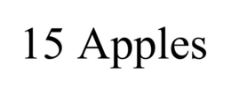 15 APPLES trademark