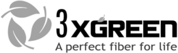 3XGREEN A PERFECT FIBER FOR LIFE trademark