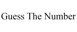 GUESS THE NUMBER trademark