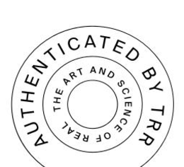 AUTHENTICATED BY TRR THE ART AND SCIENCE OF REAL trademark