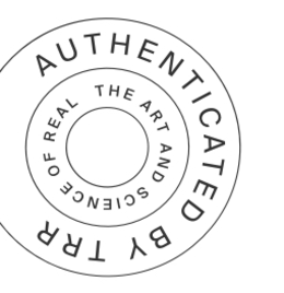 AUTHENTICATED BY TRR THE ART AND SCIENCE OF REAL trademark