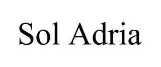 SOL ADRIA trademark