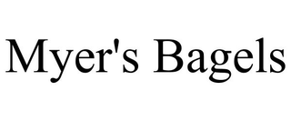 MYER'S BAGELS trademark