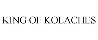 KING OF KOLACHES trademark