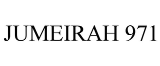 JUMEIRAH 971 trademark