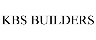 KBS BUILDERS trademark