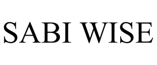 SABI WISE trademark