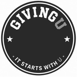 GIVINGU IT STARTS WITH U trademark