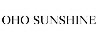 OHO SUNSHINE trademark