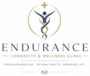 ENDURANCE LONGEVITY & WELLNESS CLINIC PRECISION MEDICINE. OPTIMAL HEALTH. ENDURING LIFE. trademark