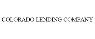 COLORADO LENDING COMPANY trademark