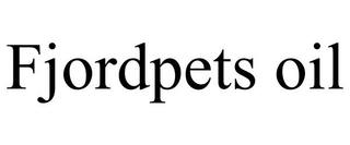 FJORDPETS OIL trademark