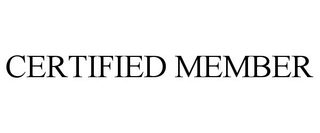 CERTIFIED MEMBER trademark