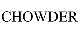 CHOWDER trademark