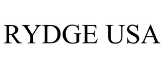 RYDGE USA trademark