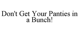 DON'T GET YOUR PANTIES IN A BUNCH! trademark