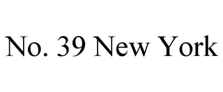 NO. 39 NEW YORK trademark