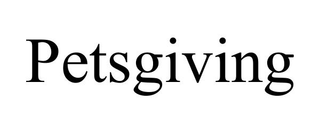 PETSGIVING trademark