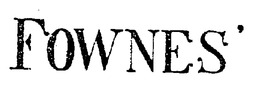 FOWNES' trademark