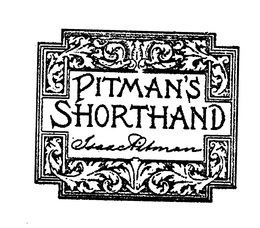 PITTMAN'S SHORTHAND ISAAC PITMAN trademark