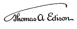 THOMAS A EDISON trademark
