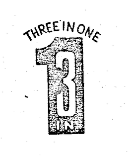 THREE IN ONE 3 IN 1 trademark