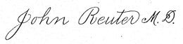 JOHN REUTER M.D. trademark