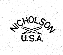 NICHOLSON U.S.A. trademark