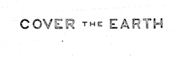 COVER THE EARTH trademark
