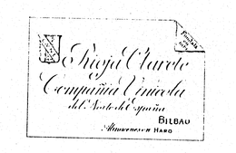 C.V.N.E. RIOJA CLARETE COMPANIA VINICOLA DEL NORTE DE ESPANA BILBOA ALMACENESEN FUNDADA EN 1879 trademark