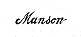 MANSON trademark