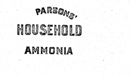 PARSONS' HOUSEHOLD AMMONIA trademark