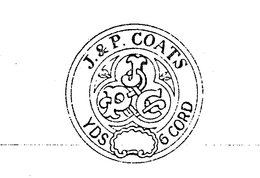 J. & P. COATS JPC YDS 6 CORD trademark