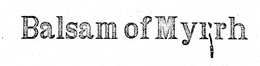 BALSAM OF MYRRH trademark