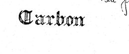CARBON trademark