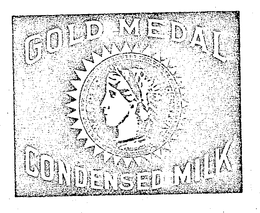 GOLD MEDAL CONDENSED MILK AWARDED FOR MERIT trademark