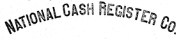 NATIONAL CASH REGISTER CO. trademark