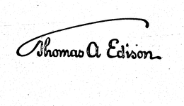 THOMAS A EDISON trademark