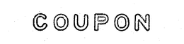 COUPON trademark